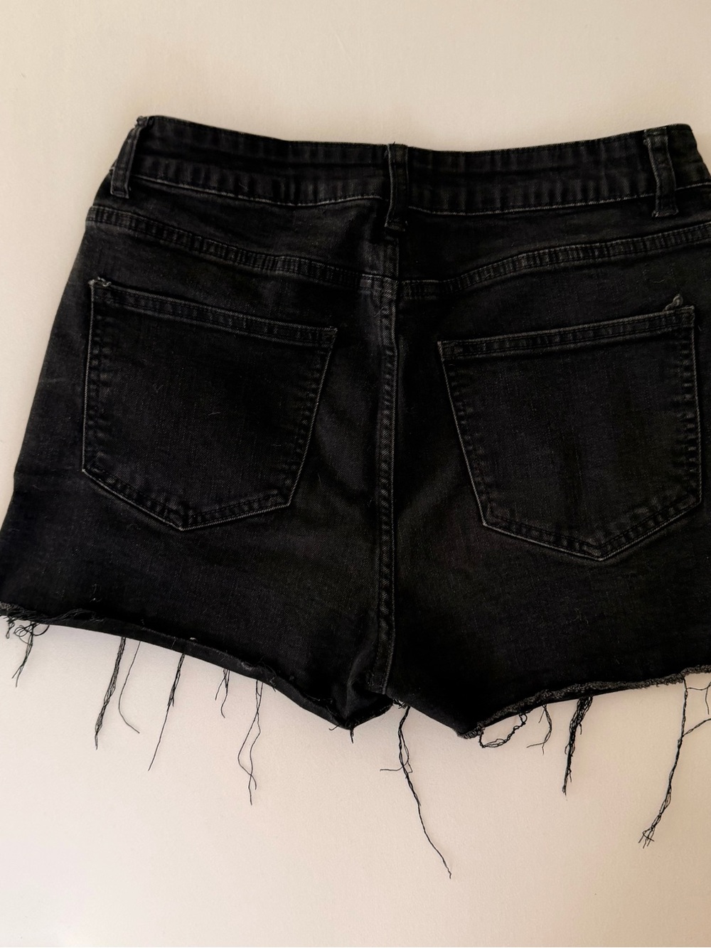 Jj Malibu Black Distressed Denim Jean Shorts - Picture 3 of 4